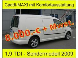 VW CADDY MAXI KASTENWAGEN 1 9 TDI DPF MAXI KW Sondermodell 1 9 TDI DPF 5 Trig - Autos VW - Bild 1