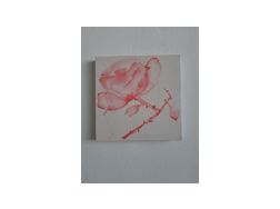 H399 Bild Aquarell Die Rose - Gemlde & Zeichnungen - Bild 1
