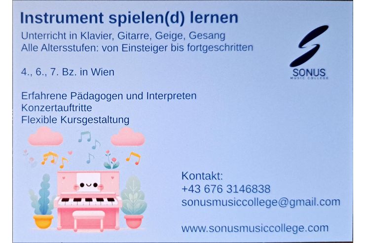 Musikunterricht Kinder Erwachsener Musikunterricht Kinder Erwachsener - Instrumente - Bild 1