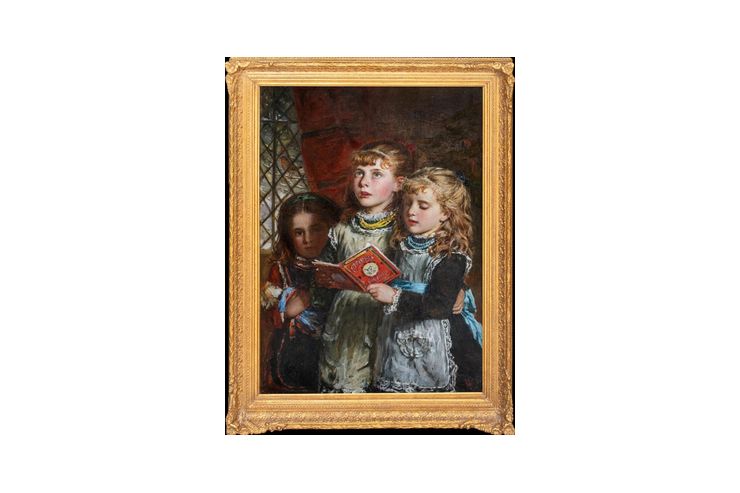 Heiligabendmädchen Carol singend William Heiligabendmädchen Carol singend William - Antiquitäten, Sammeln & Kunstwerke - Bild 1