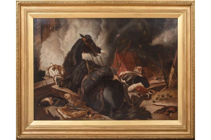 Napoleonisches Kürassier Pferd Sir Edwin Henry Napoleonisches Kürassier Pferd Sir Edwin Henry - Antiquitäten, Sammeln & Kunstwerke - Bild 1