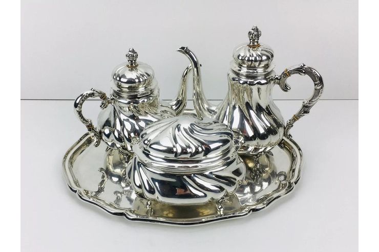 835 Silber Tafelsilber 3476 Gramm ChippendaleK 835 Silber Tafelsilber 3476 Gramm ChippendaleK - Antiquitäten, Sammeln & Kunstwerke - Bild 1