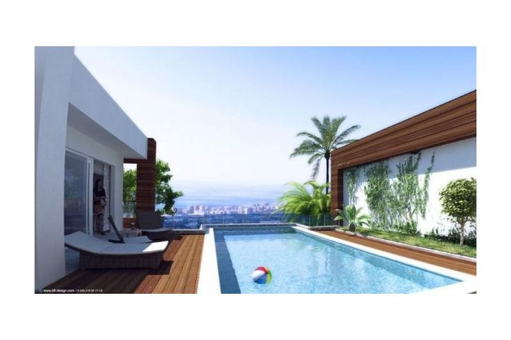 ALANYA REAL ESTATE Moderne Villen unglaublichem Meerblick Kargicak - Wohnung kaufen - Bild 1