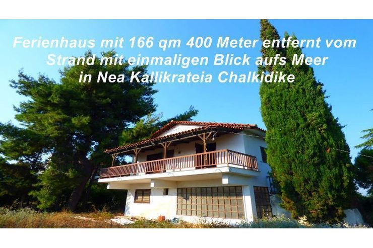Ferienhaus 166 qm 400 Meter entfernt Strand einmaligen Blick aufs Meer Nea - Haus kaufen - Bild 1