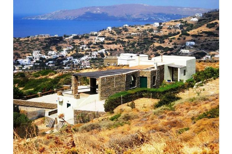 Kykladische Vollmblierte Villa 134 qm Insel Andros Ort Batsi - Haus kaufen - Bild 1
