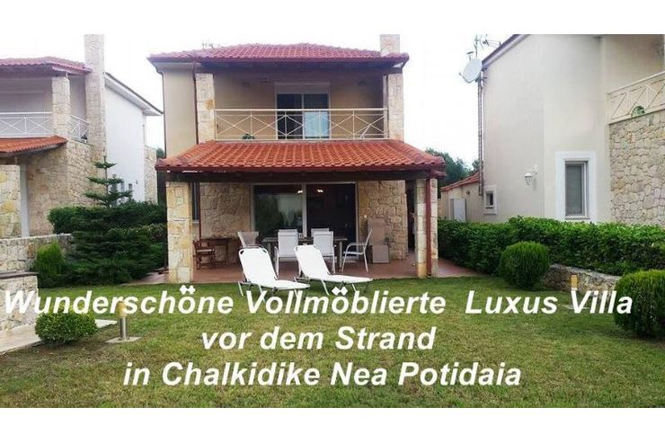 Wunderschne Vollmblierte Luxus Villa Strand Chalkidike Nea Potidaia - Haus kaufen - Bild 1
