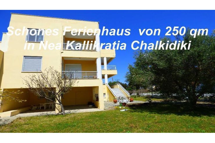 Schnes Ferienhaus 250 qm Nea Kallikratia Chalkidiki - Haus kaufen - Bild 1