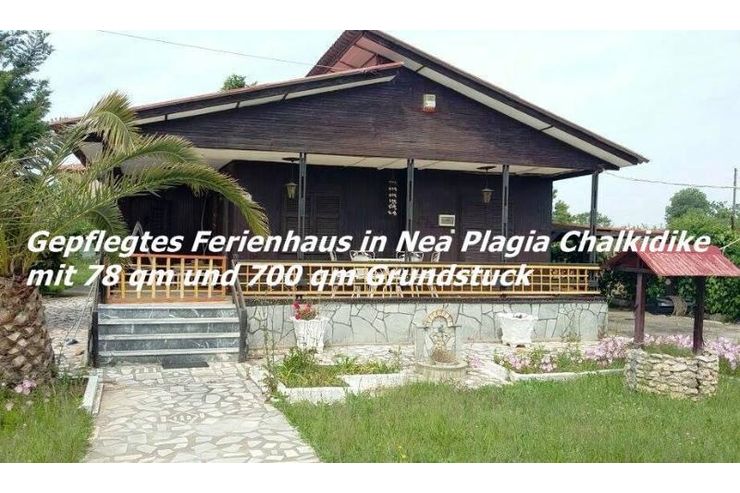 Schnes Gepflegtes Ferienhaus Nea Plagia Chalkidike 78 qm 700 qm Grundstck - Haus kaufen - Bild 1