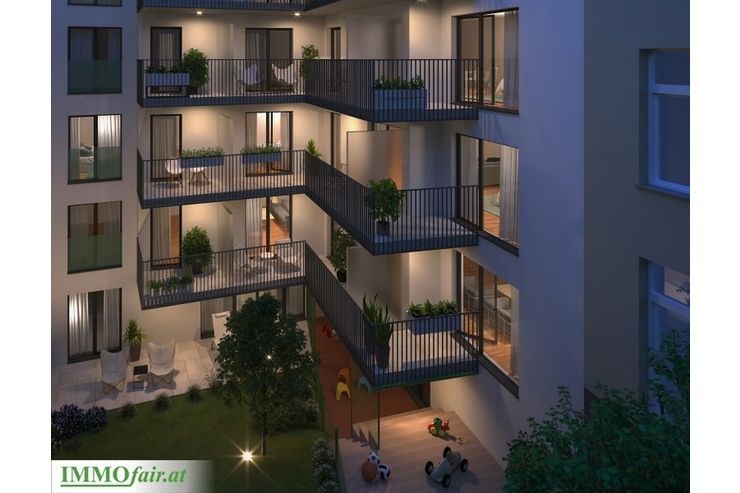 Trendige 2 Zimmer Balkonwohnung Neubau Nähe Augarten RAFF 10 Trend Homes Top 4 - Wohnung kaufen - Bild 1