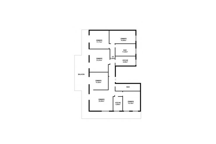 Sanierungsbedürftige 6 Zimmerwohnung Terrasse - Wohnung kaufen - Bild 1