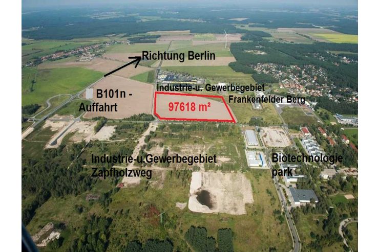 10 Ha Gewerbegrundstück Autobahn 20 Minuten Berlin 20 m² - Grundstück kaufen - Bild 1