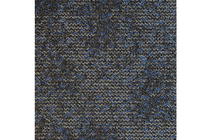 Melierte Teppichfliesen blauem Akzent - Teppiche - Bild 1