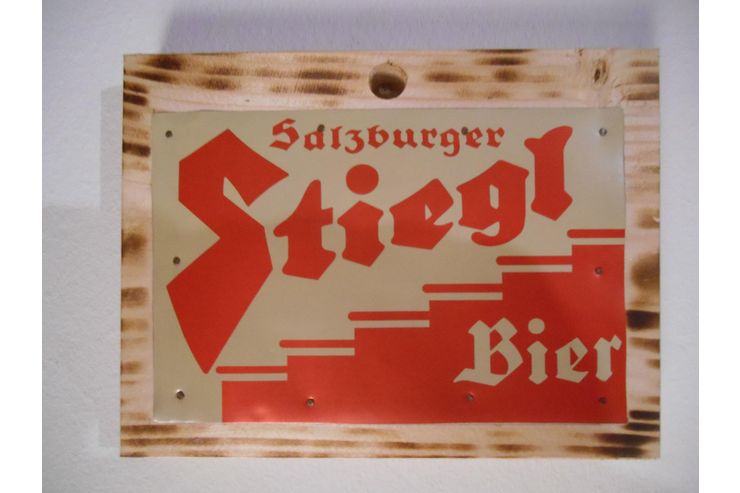 Rustikales Stiegl Bierschild - Aufkleber, Schilder & Sammelbilder - Bild 1