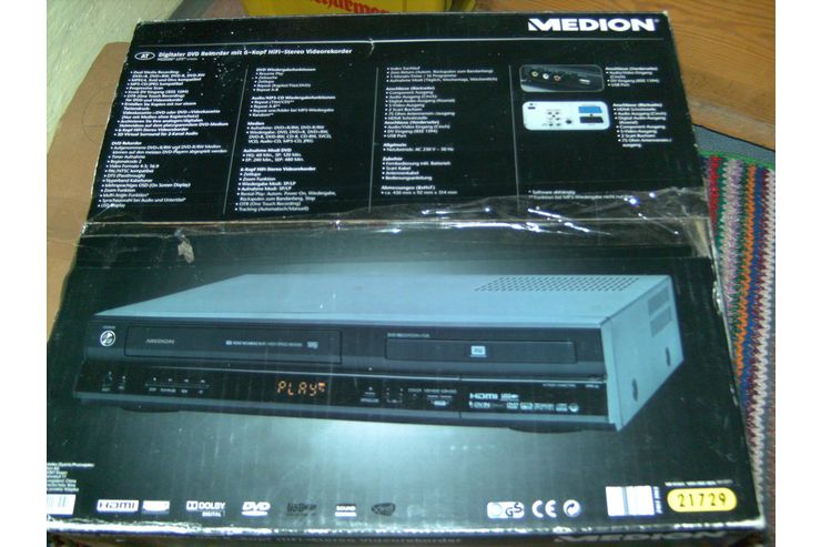 MEDION DVD Rec VHS Rec Kombigert - DVD-Player - Bild 1
