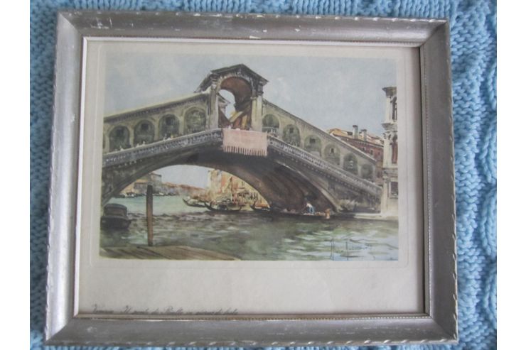 Vintage Venedig Rialtobruecke - Bilder & Kunstwerke - Bild 1