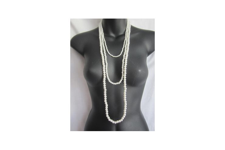 3 reihige Perlenkette - Halsketten & Colliers - Bild 1