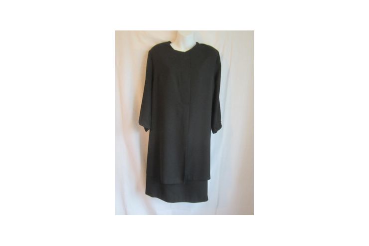 Schwarzes Kleid PLUS SIZE Gr 50 52 - Gren > 50 / > XL - Bild 1