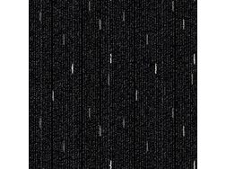 Schwarze Teppichfliesen verspieltem Muster - Teppiche - Bild 1