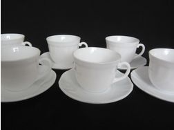 6 Kaffeetassen Untertellern - Kaffeegeschirr & Teegeschirr - Bild 1
