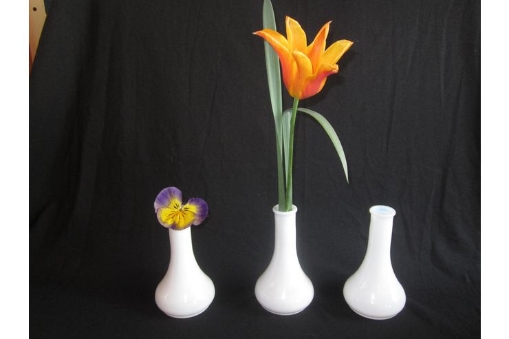 Milk Glass Vasen - Vasen & Kunstpflanzen - Bild 1