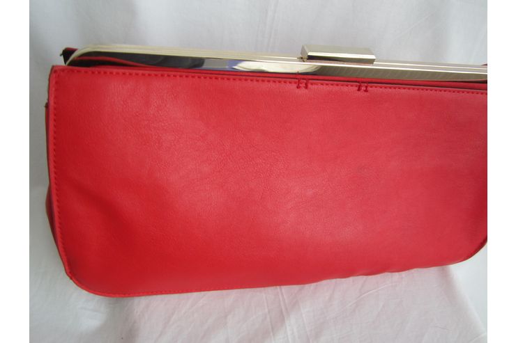Rote Handtasche Unterarmtasche - Taschen & Ruckscke - Bild 1