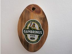 Gambrinus Bierschild - Aufkleber, Schilder & Sammelbilder - Bild 1