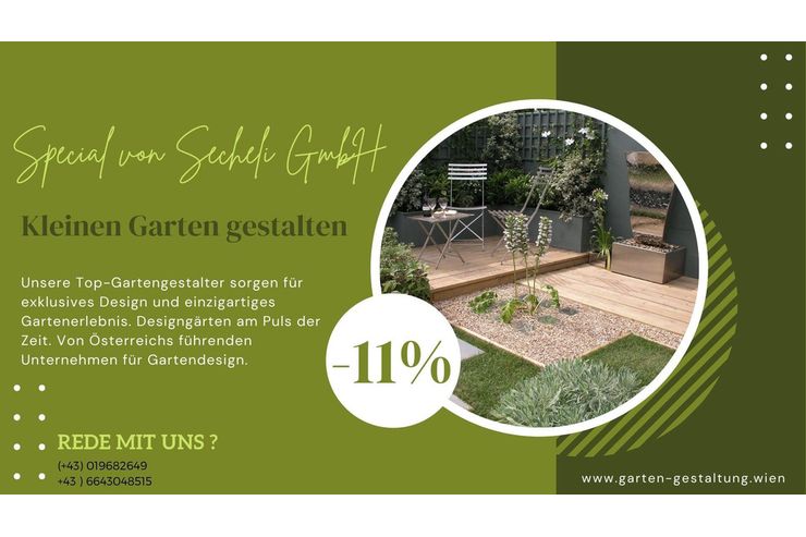 Privatgarten Design SECHELI GmbH - Kleingärten - Bild 1
