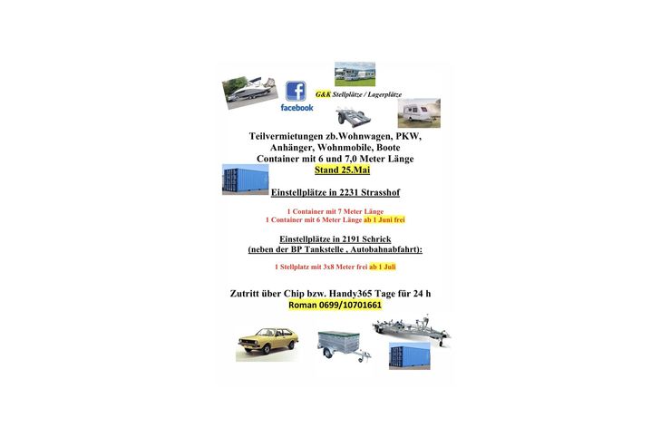 Stellpltze Container - Garage & Stellplatz mieten - Bild 1