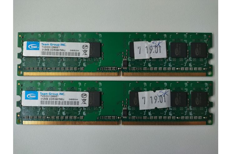 Team Group DDR2 667 Desktop RAM PC2 5300U - CPUs, RAM & Zubehr - Bild 1