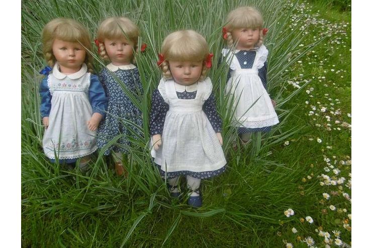 3 blonde KRUSE Puppen MIMERLE 47 cm - Puppen - Bild 1