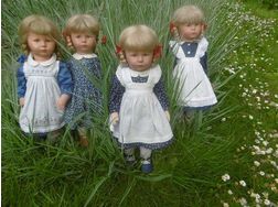 3 blonde KRUSE Puppen MIMERLE 47 cm - Puppen - Bild 1