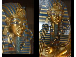 Pharao TUTANCHAMUN Holz Bste Figur geschnitzt - Figuren & Objekte - Bild 1
