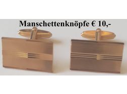 Manschettenknpfe goldfrbig - Krawattennadeln & Manschettenknpfe - Bild 1