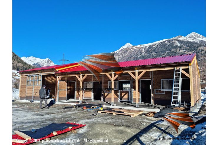 Auenbox Pferdestall bauen Pferdebox - Einstellpltze - Bild 1