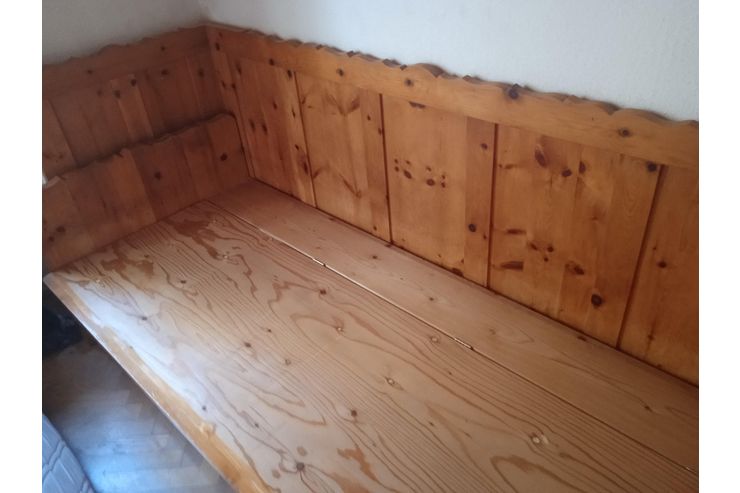 Zirbenholz Bett aufklappbarem Stauraum - Betten - Bild 1