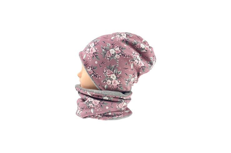 selbstgenhte Babyhaube Beanie Loop gefttert - Kopfbedeckungen - Bild 1