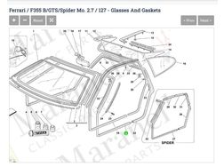 Ferrari Dichtung 355 GTS Nr 64338800 - Kfz-Teile - Bild 1