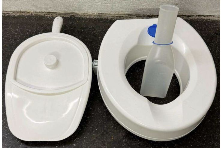Bettpfanne Urinflasche WC Sitzerhhung - Bad- & WC-Hilfsmittel - Bild 1