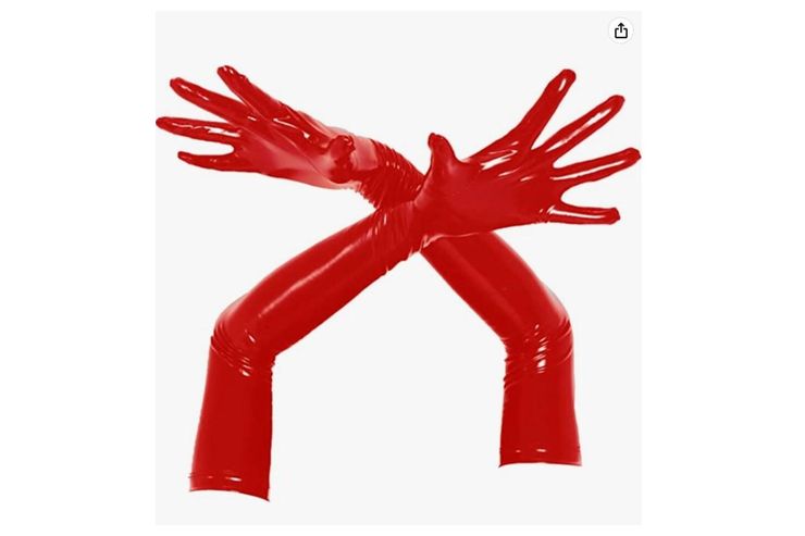 dPois Wetlook Lackleder Handschuhe Socken - Handschuhe - Bild 1