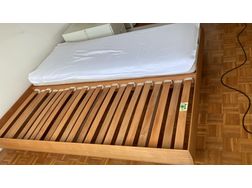 Doppelbett Holz Metall Lattenrost - Betten - Bild 1