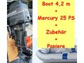 Schlauchboot 4 2m Aluboden Mercury 25PS - Motorboote & Yachten - Bild 1