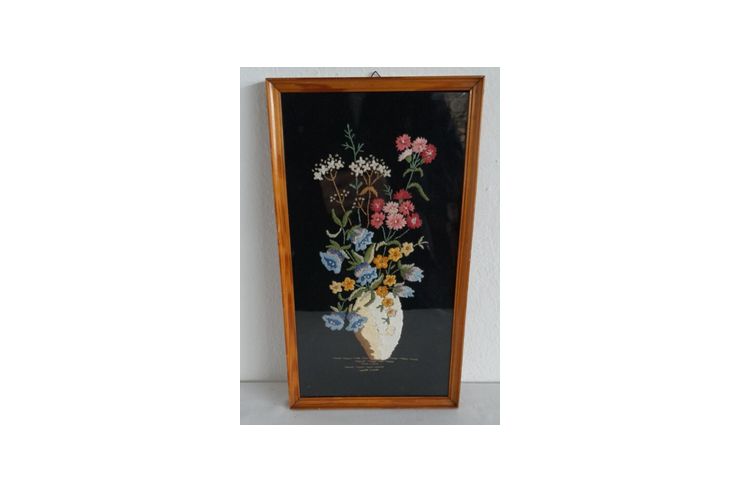 H931 Gobelin Blumenbild - Stickbilder & Gobelins - Bild 1
