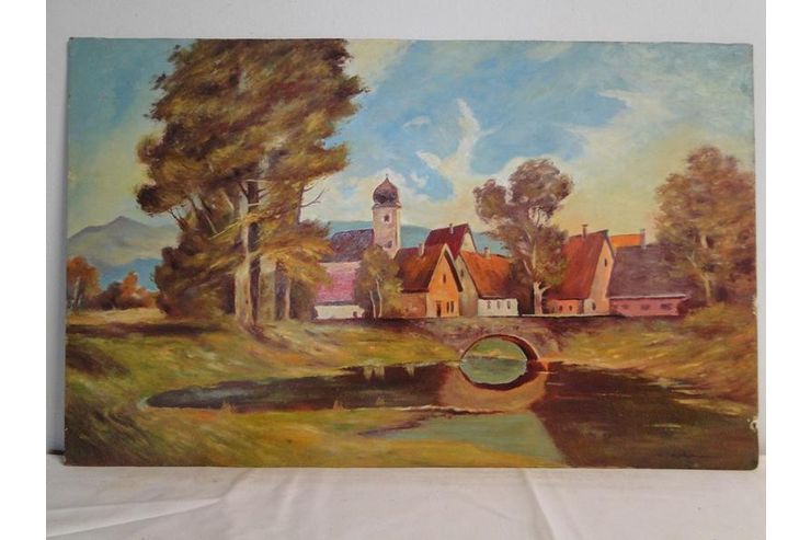 KS H269 lgemlde l Holz - Gemlde & Zeichnungen - Bild 1