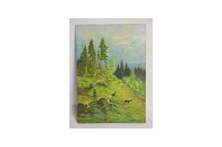 KS H69 lgemlde l Holz - Gemlde & Zeichnungen - Bild 1
