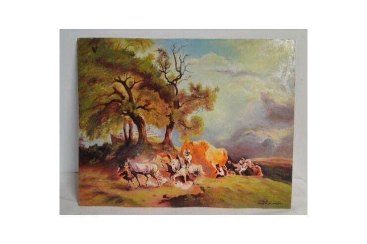 KS H151 lgemlde l Holz - Gemlde & Zeichnungen - Bild 1