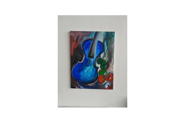 H615 lbild Musikinstrument - Gemlde & Zeichnungen - Bild 1