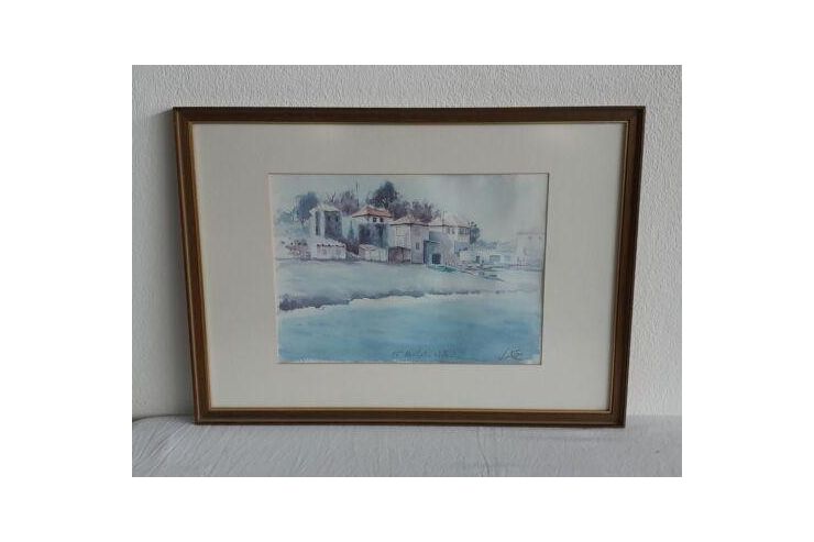 H523 Aquarell Landschaftsbild - Gemlde & Zeichnungen - Bild 1