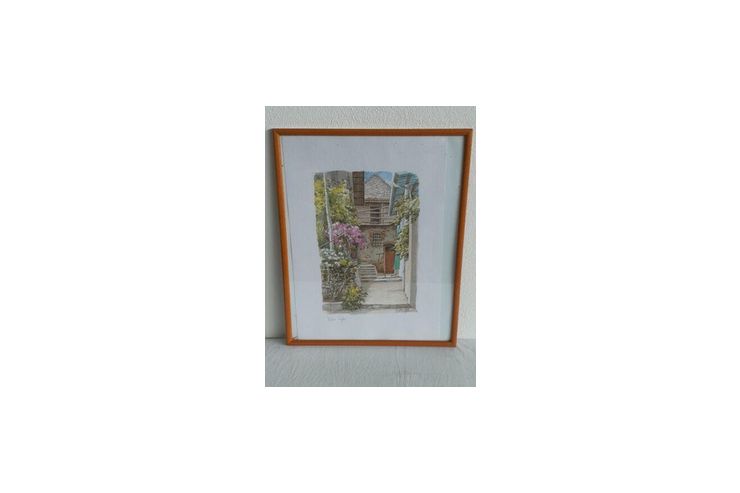 H531 Aquarell Stadtbild - Gemlde & Zeichnungen - Bild 1