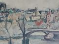 H564 Stadtbild Aquarell - Gemlde & Zeichnungen - Bild 4