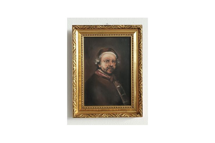 H179 Portrait l Holz - Gemlde & Zeichnungen - Bild 1